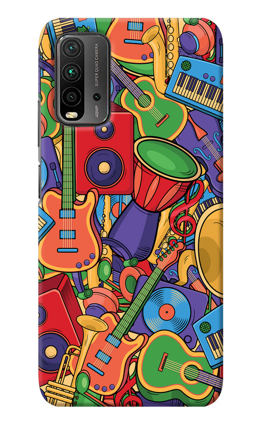 Music Instrument Doodle Redmi 9 Power Back Cover