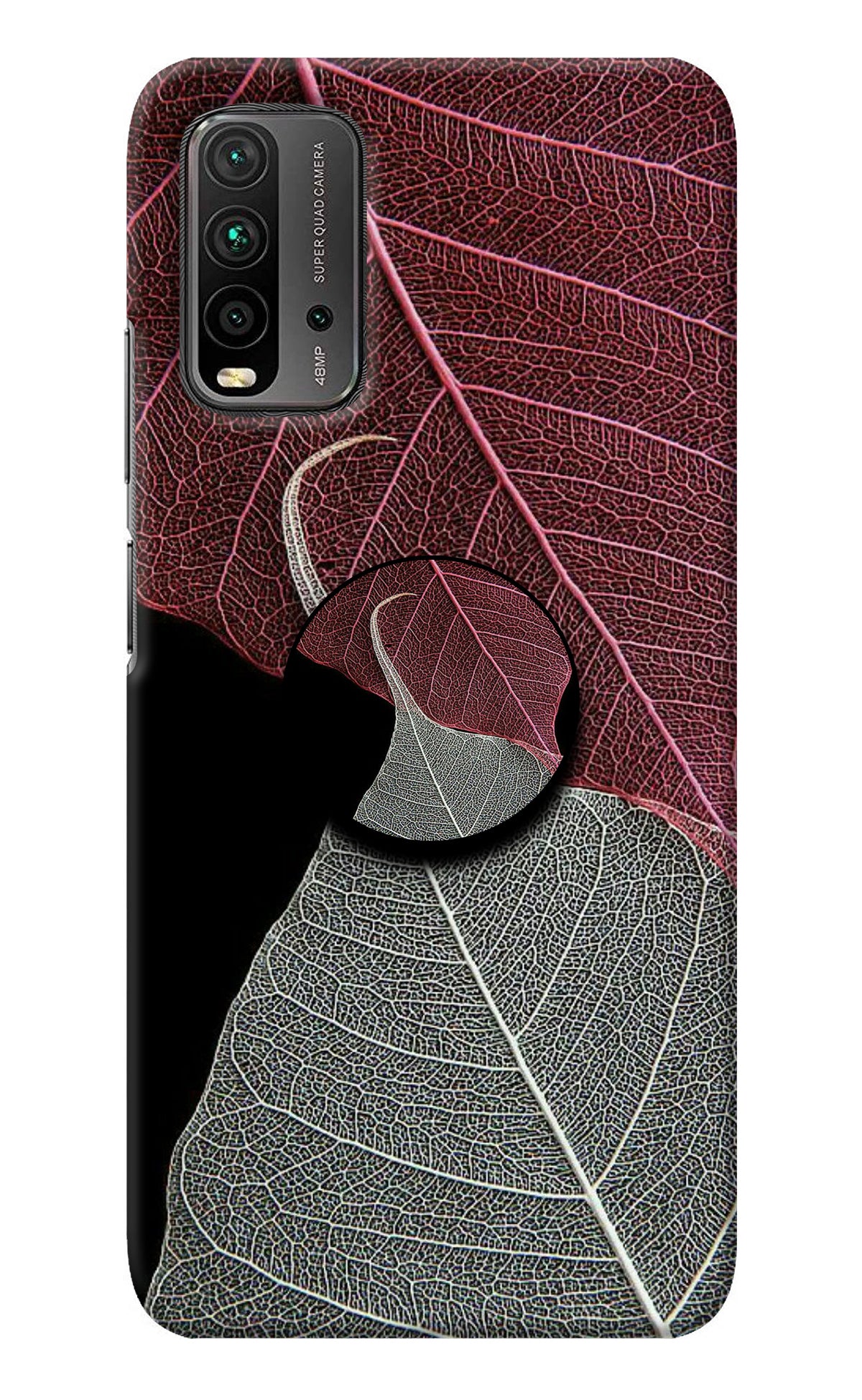 Leaf Pattern Redmi 9 Power Pop Case