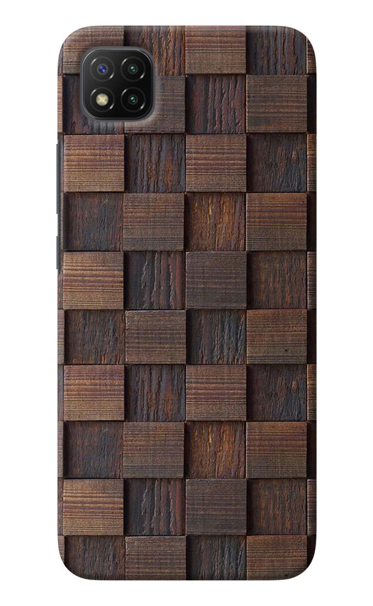 Wooden Cube Design Poco C3 Back Cover