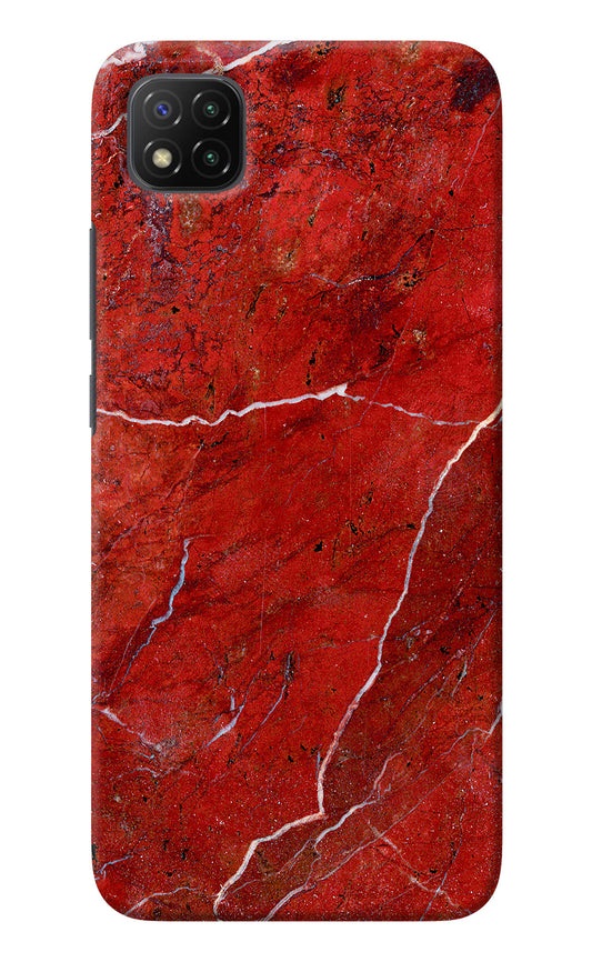 Red Marble Design Poco C3 Back Cover