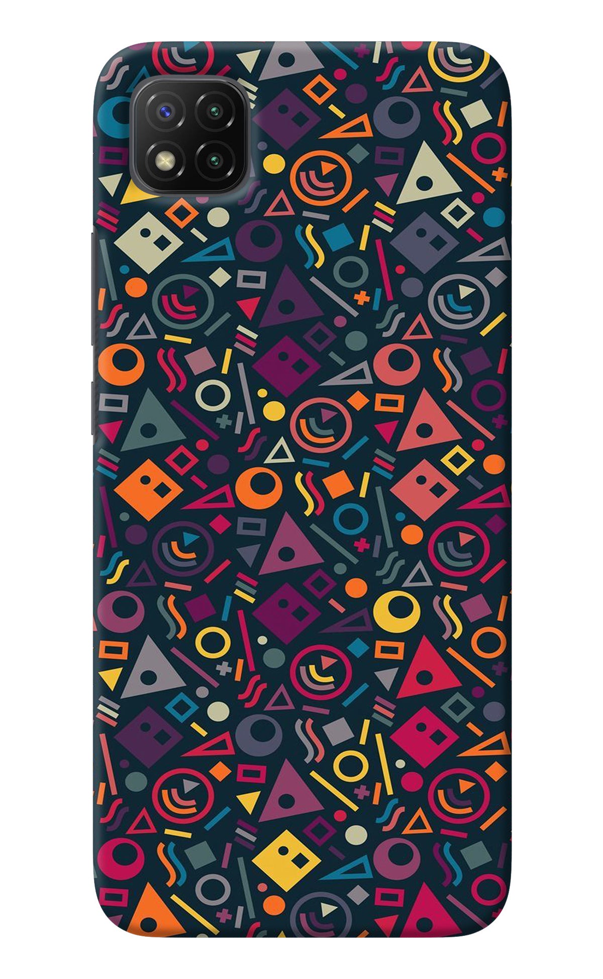 Geometric Abstract Poco C3 Back Cover