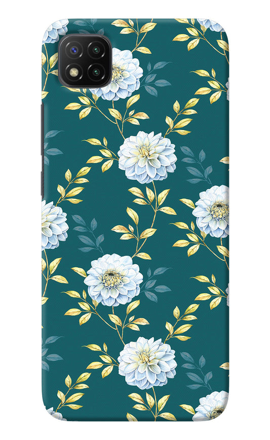 Flowers Poco C3 Back Cover