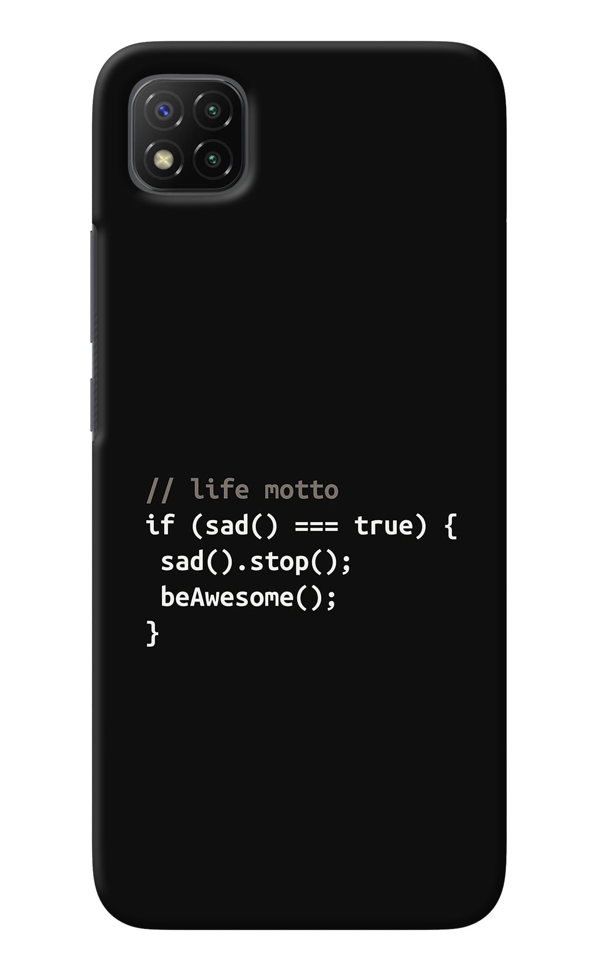 Life Motto Code Poco C3 Back Cover