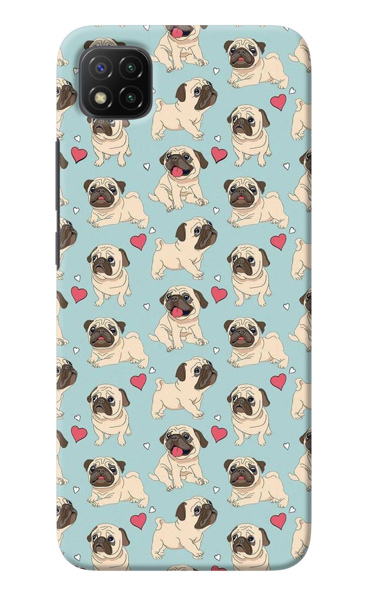 Pug Dog Poco C3 Back Cover