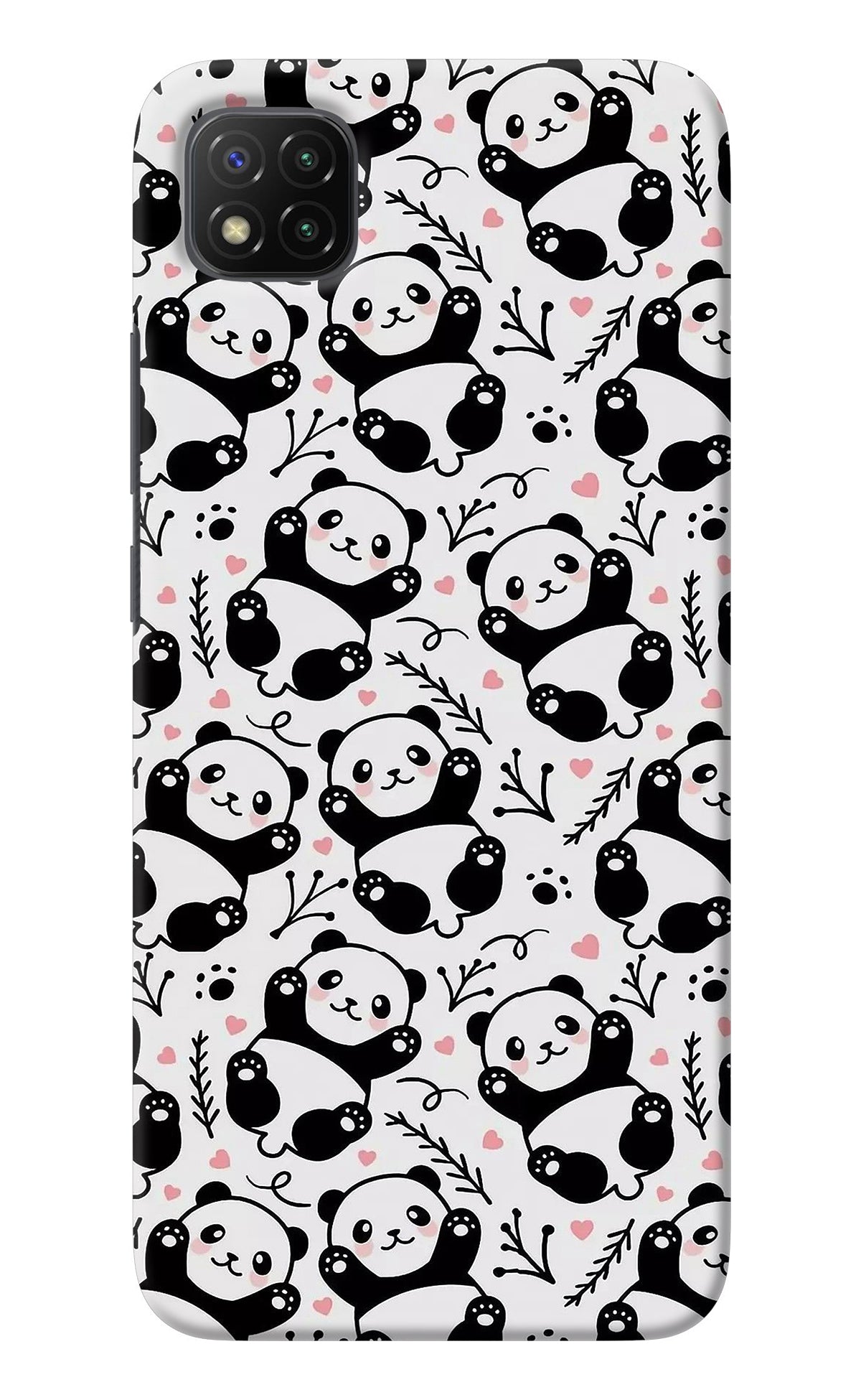 Cute Panda Poco C3 Back Cover