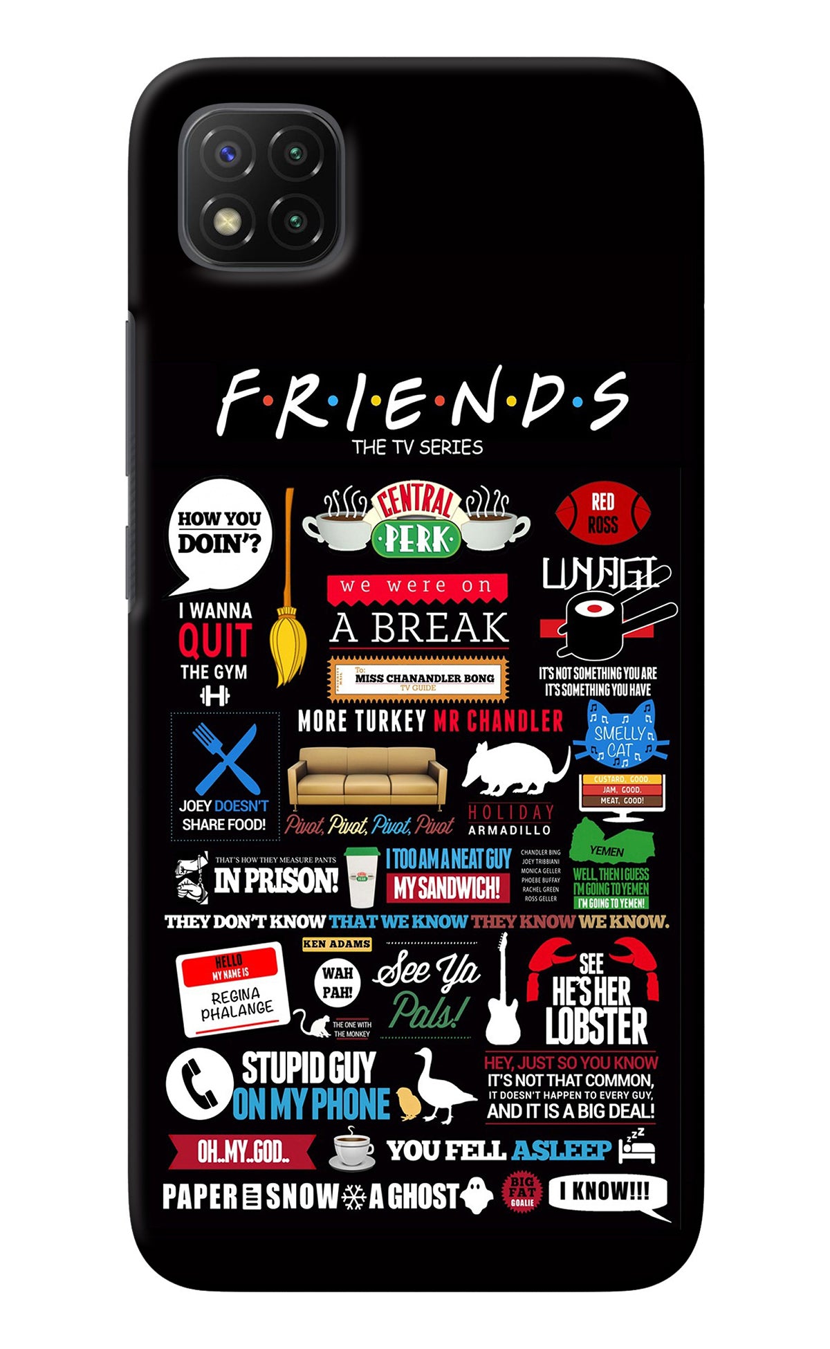 FRIENDS Poco C3 Back Cover