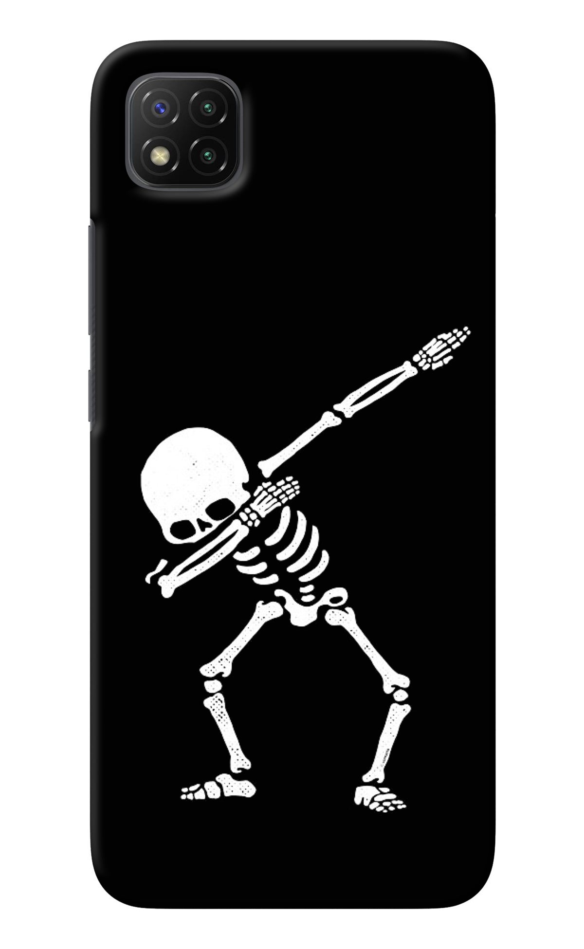 Dabbing Skeleton Art Poco C3 Back Cover