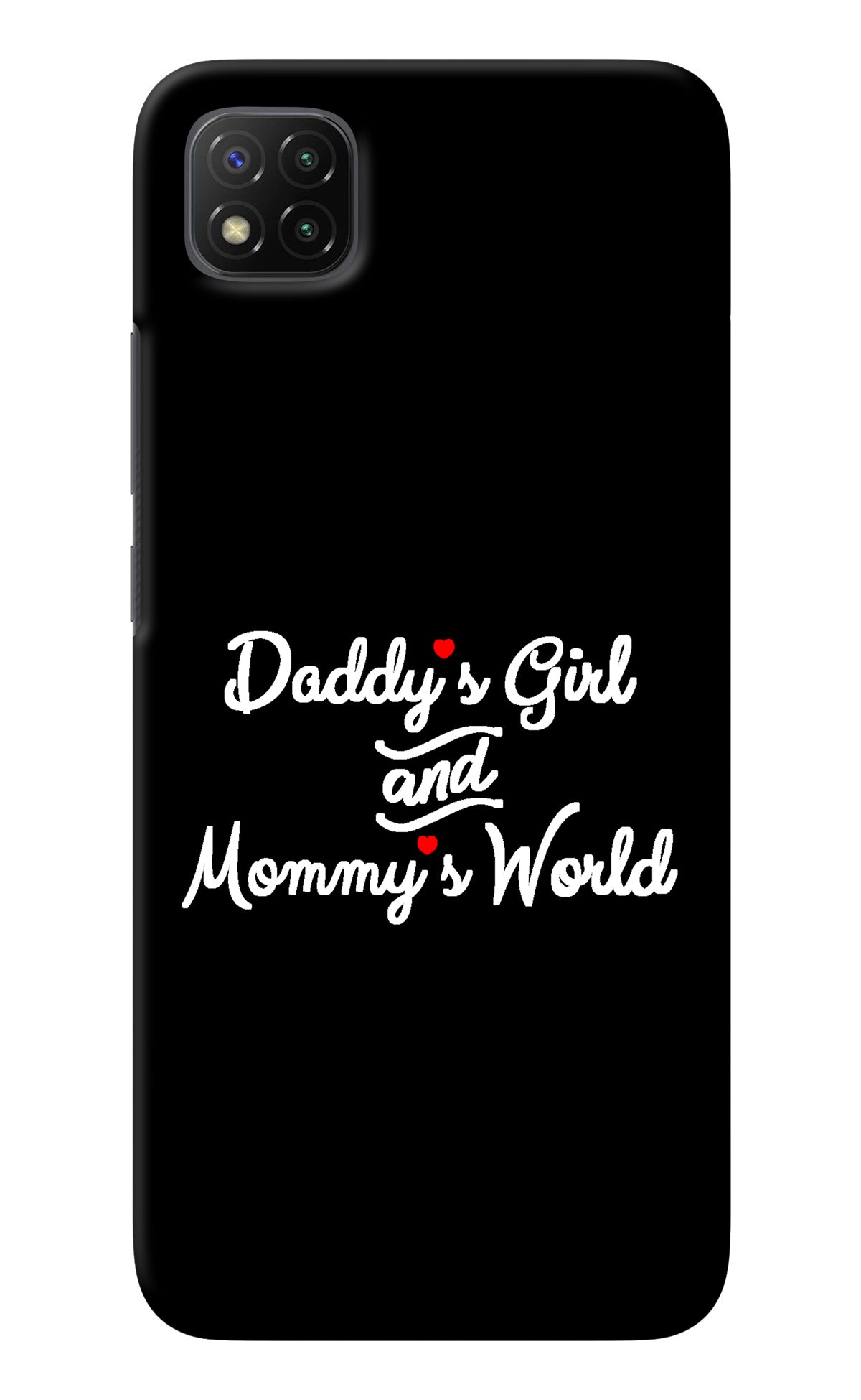 Daddy's Girl and Mommy's World Poco C3 Back Cover