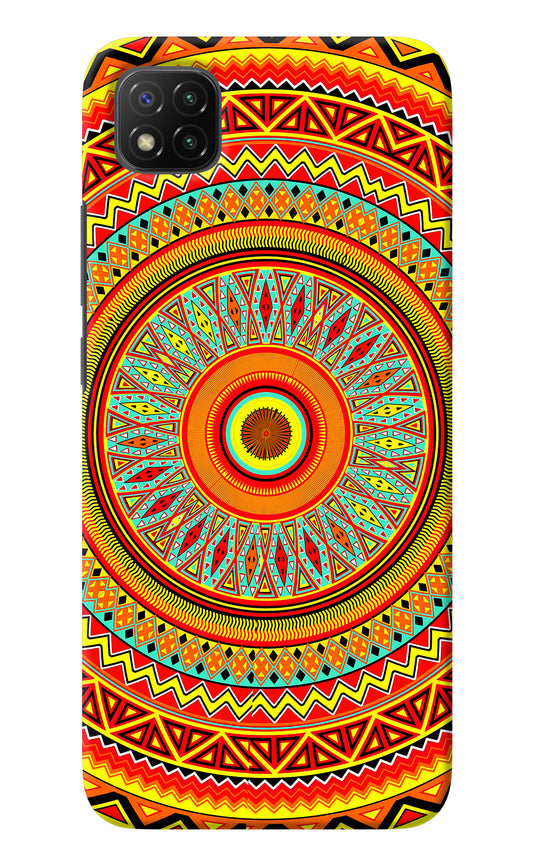 Mandala Pattern Poco C3 Back Cover