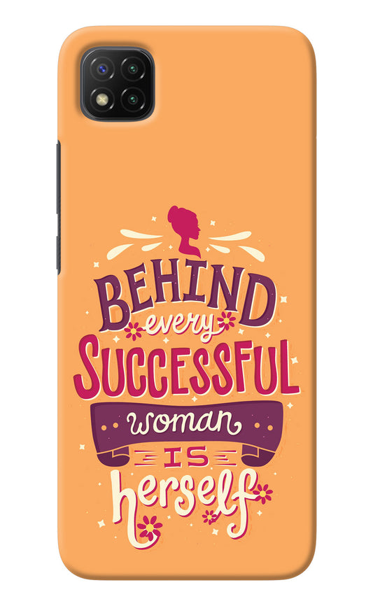 Behind Every Successful Woman There Is Herself Poco C3 Back Cover