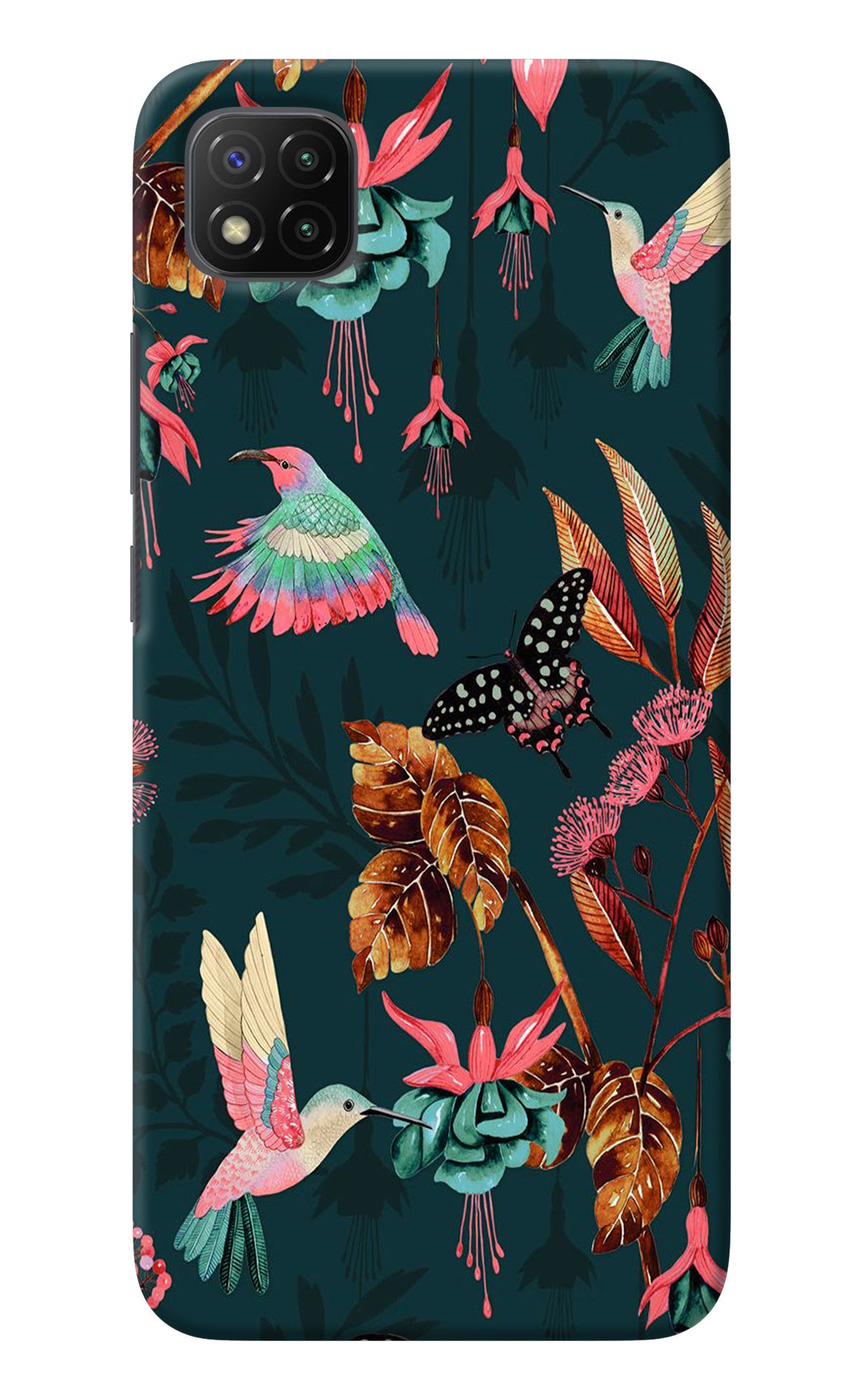 Birds Poco C3 Back Cover