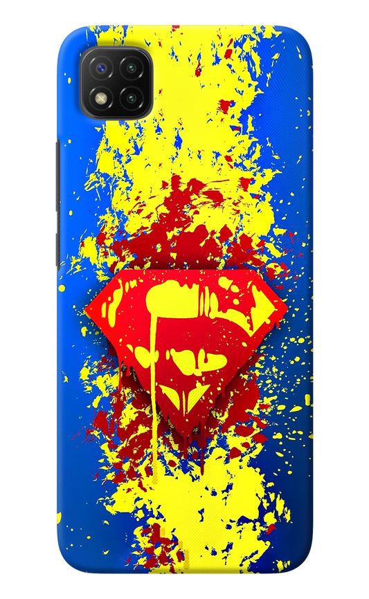 Superman logo Poco C3 Back Cover