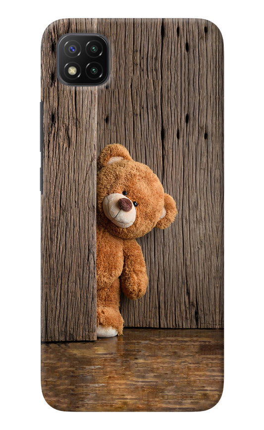 Teddy Wooden Poco C3 Back Cover