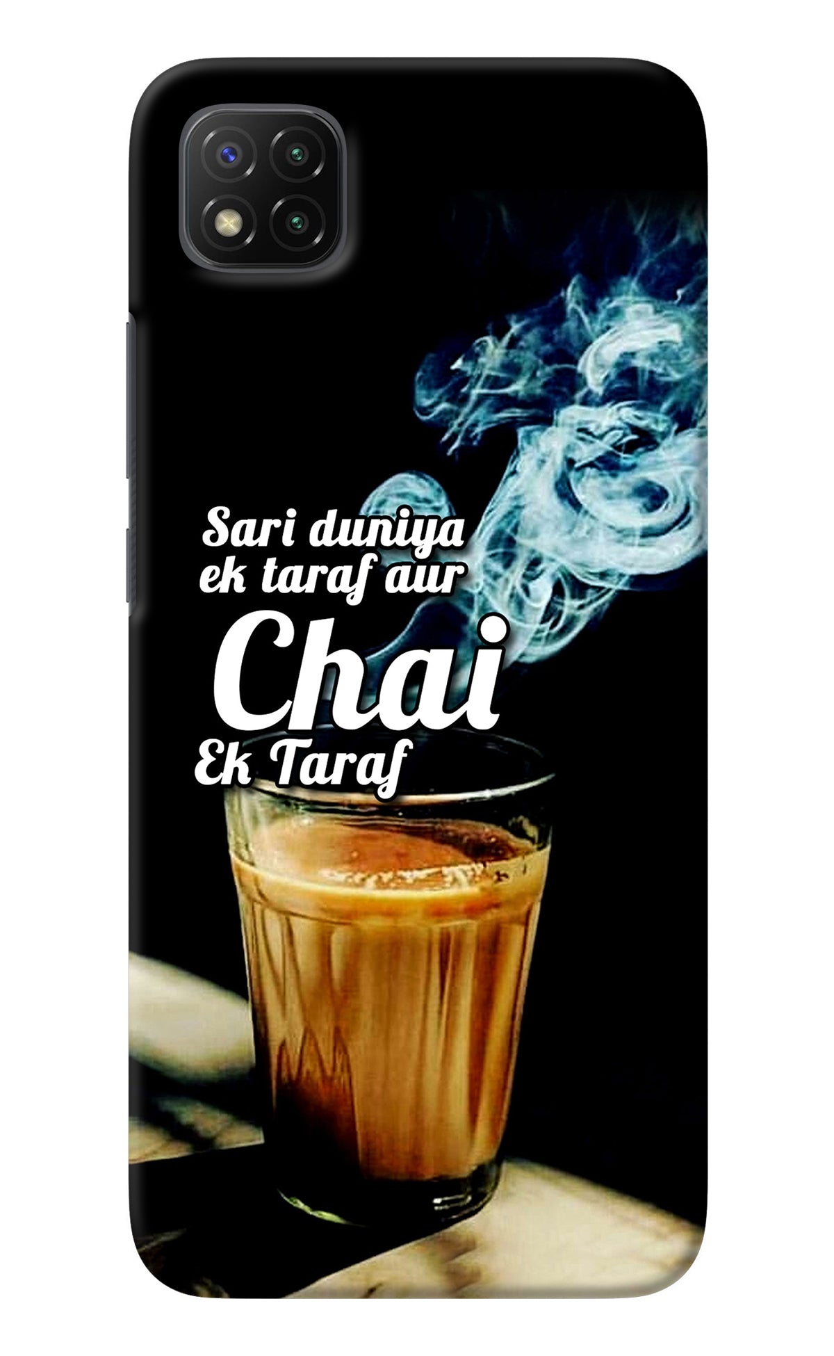 Chai Ek Taraf Quote Poco C3 Back Cover