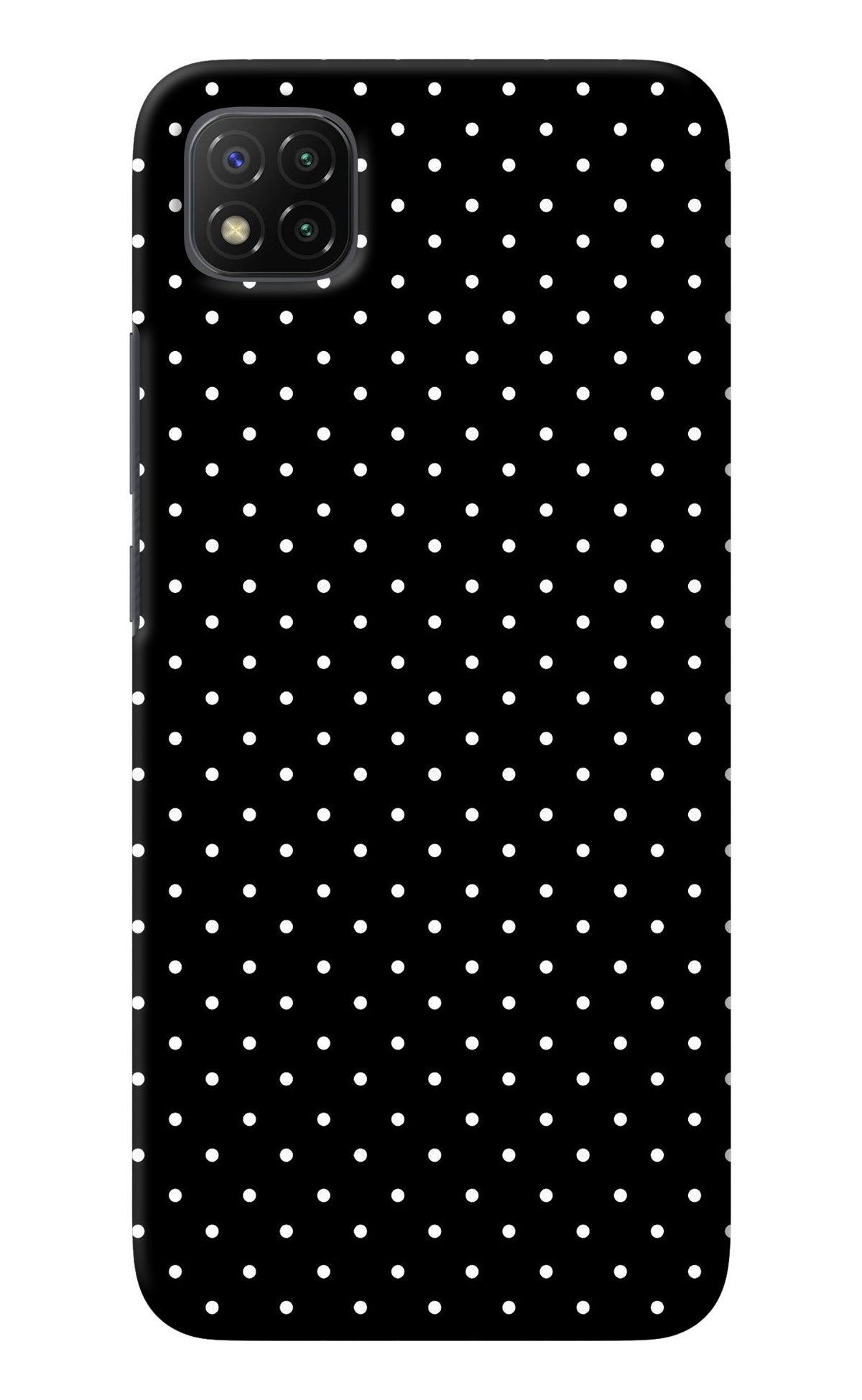 White Dots Poco C3 Back Cover