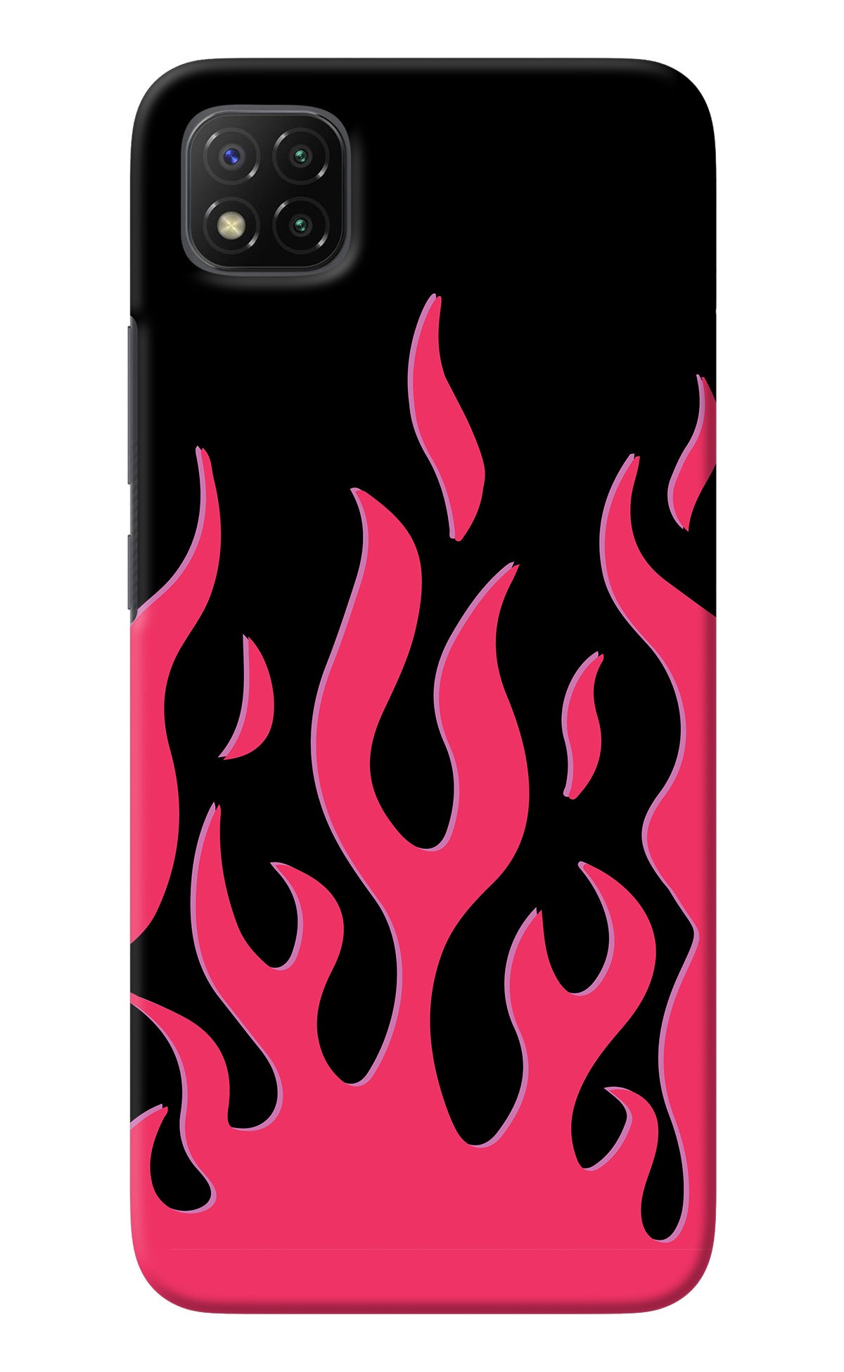 Fire Flames Poco C3 Back Cover