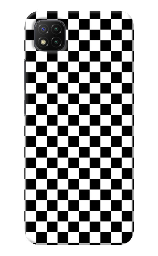 Chess Board Poco C3 Back Cover