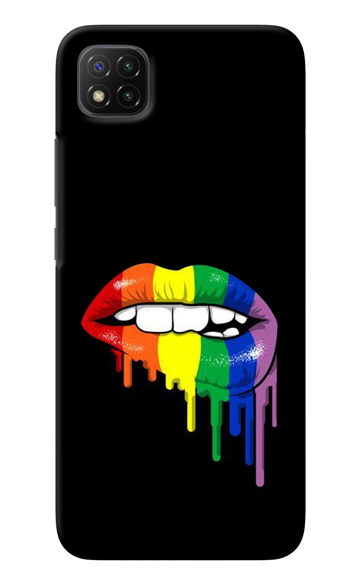 Lips Biting Poco C3 Back Cover