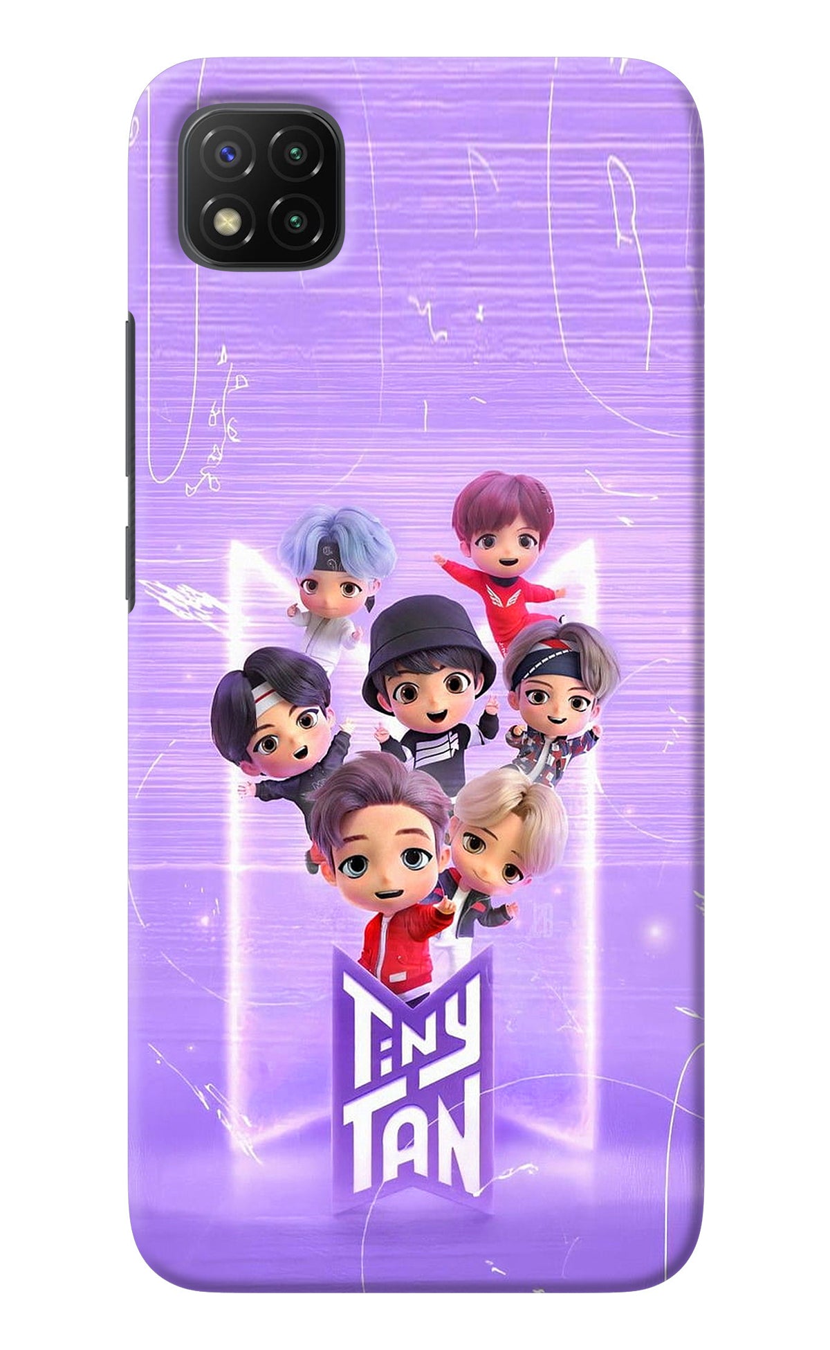 BTS Tiny Tan Poco C3 Back Cover