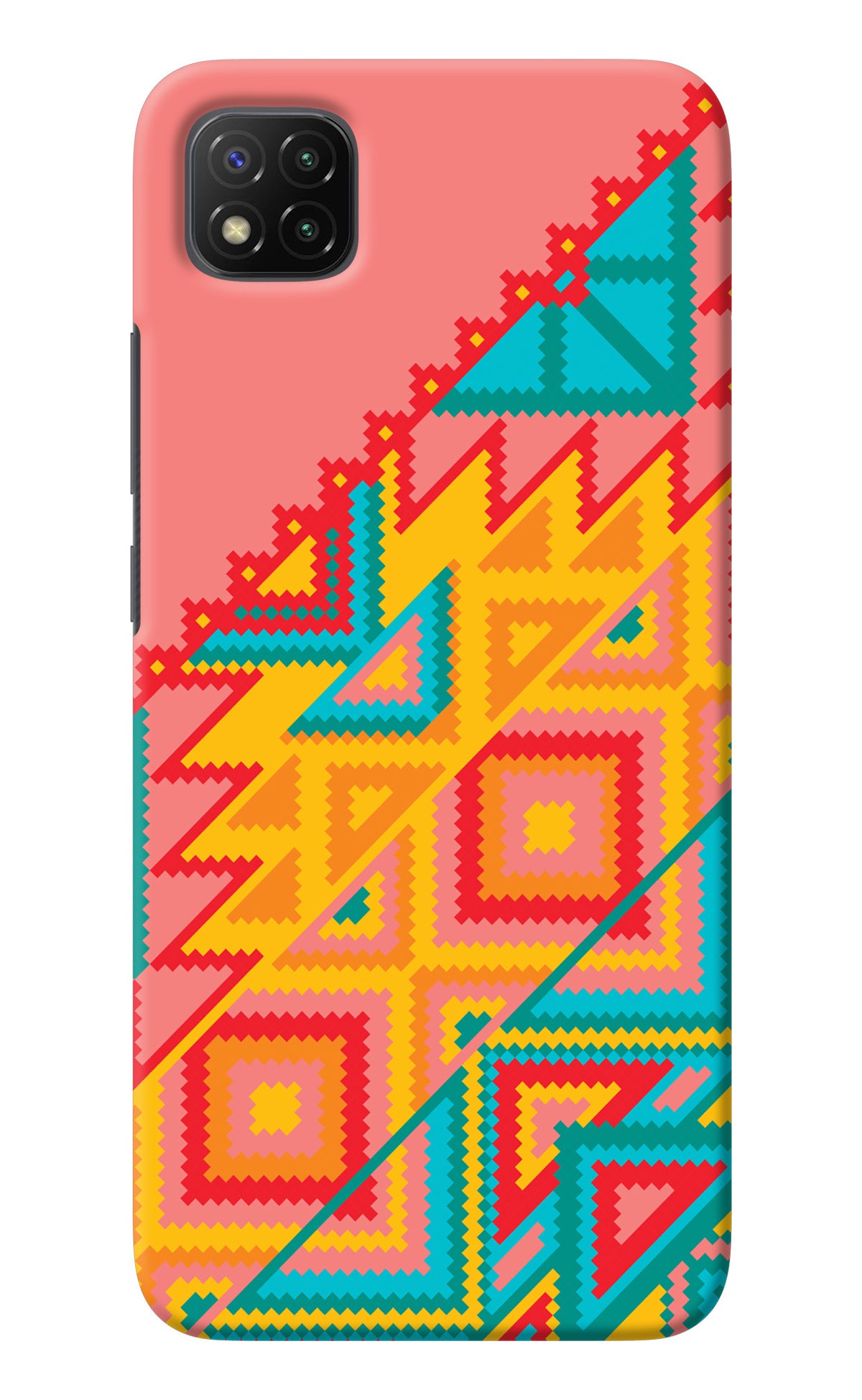 Aztec Tribal Poco C3 Back Cover