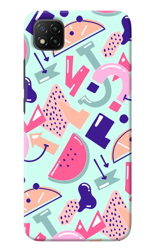 Doodle Pattern Poco C3 Back Cover