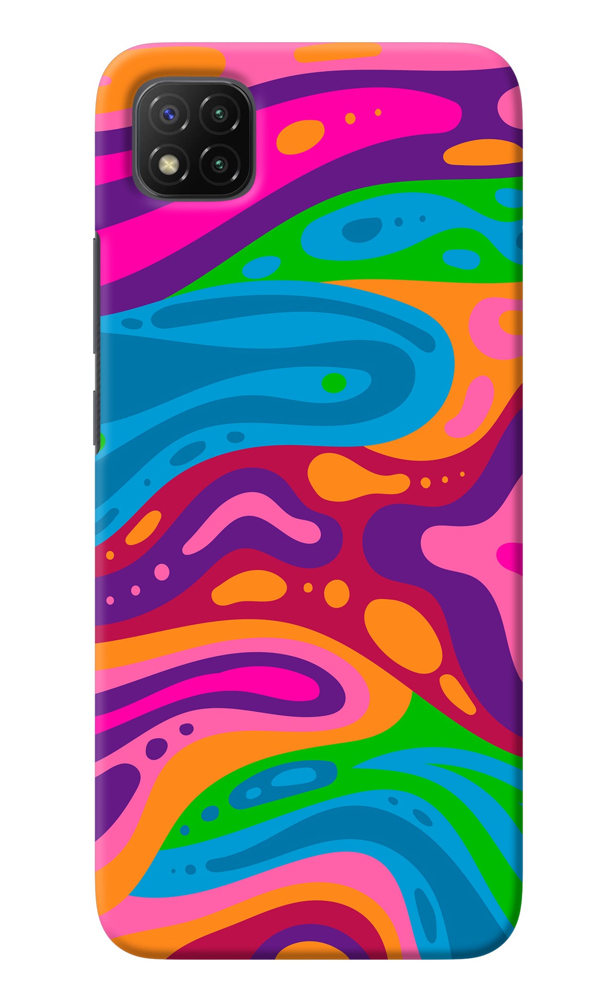 Trippy Pattern Poco C3 Back Cover