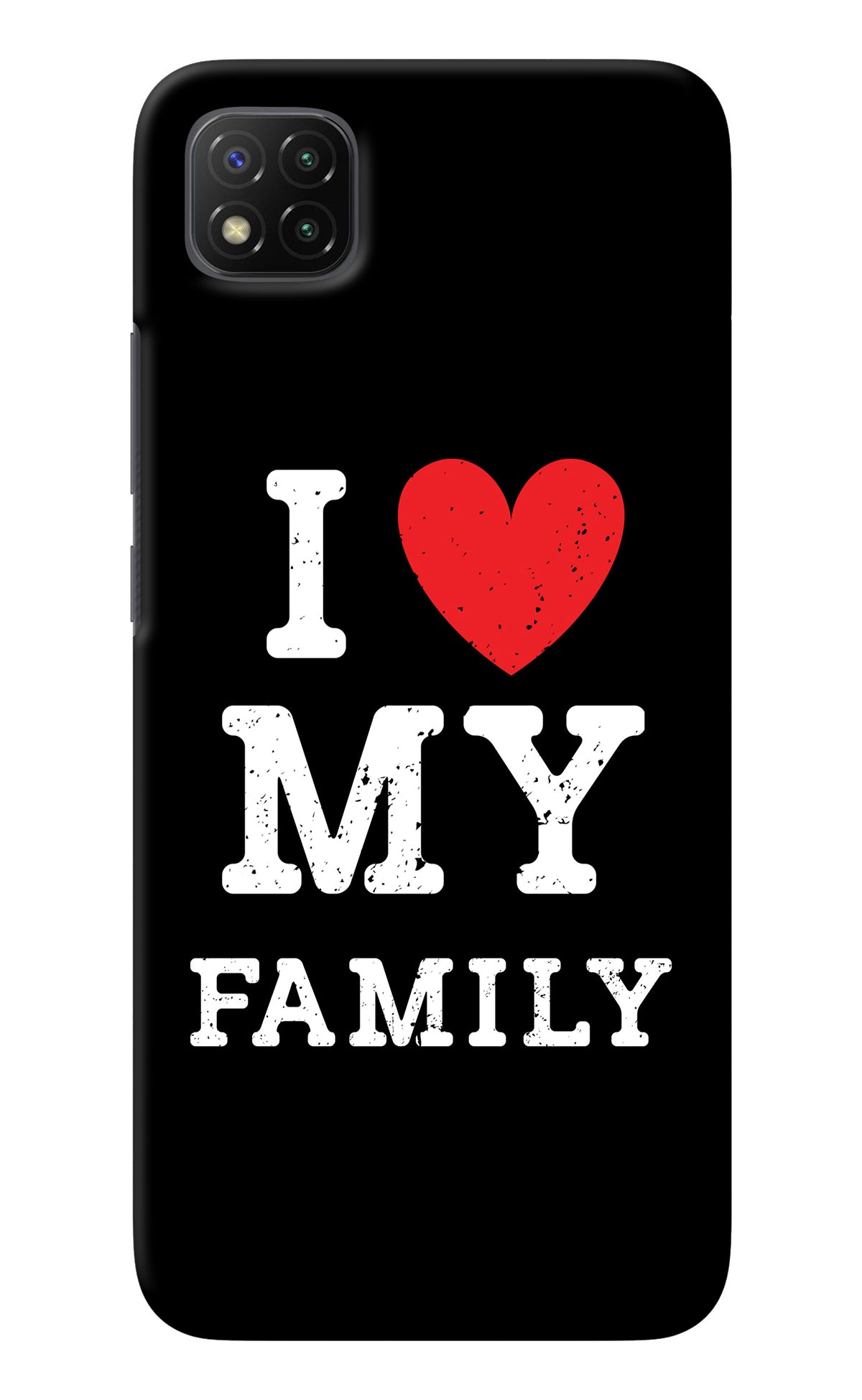 I Love My Family Poco C3 Back Cover