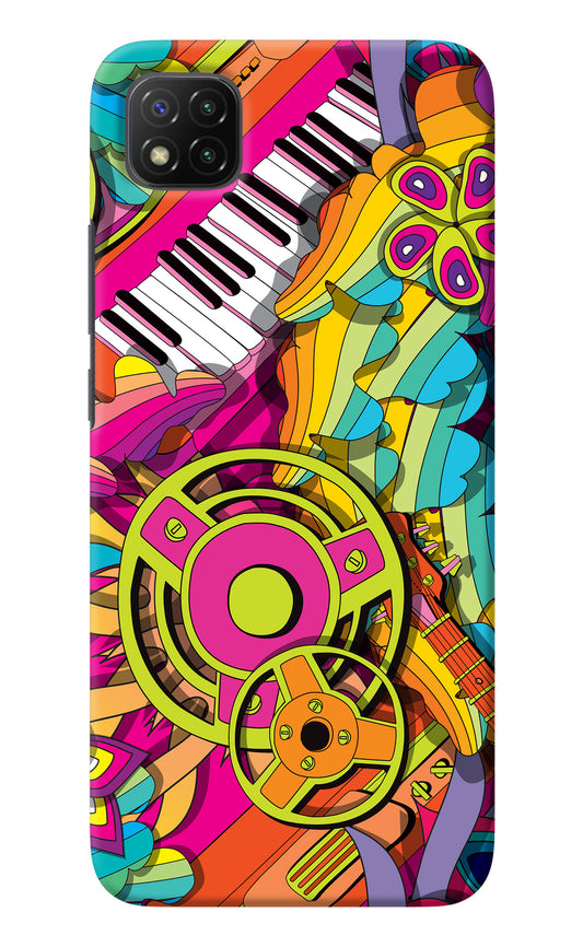 Music Doodle Poco C3 Back Cover