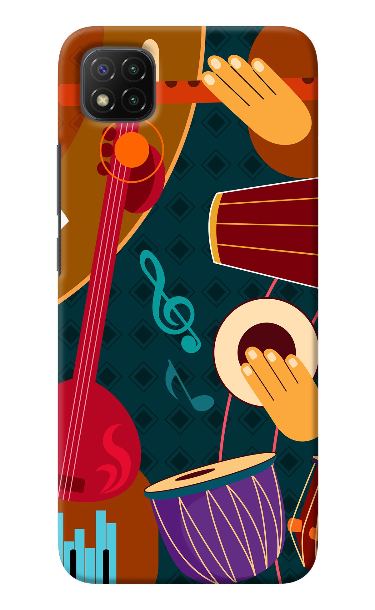 Music Instrument Poco C3 Back Cover