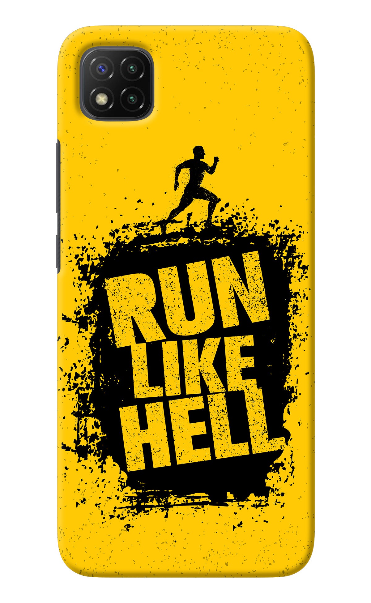 Run Like Hell Poco C3 Back Cover