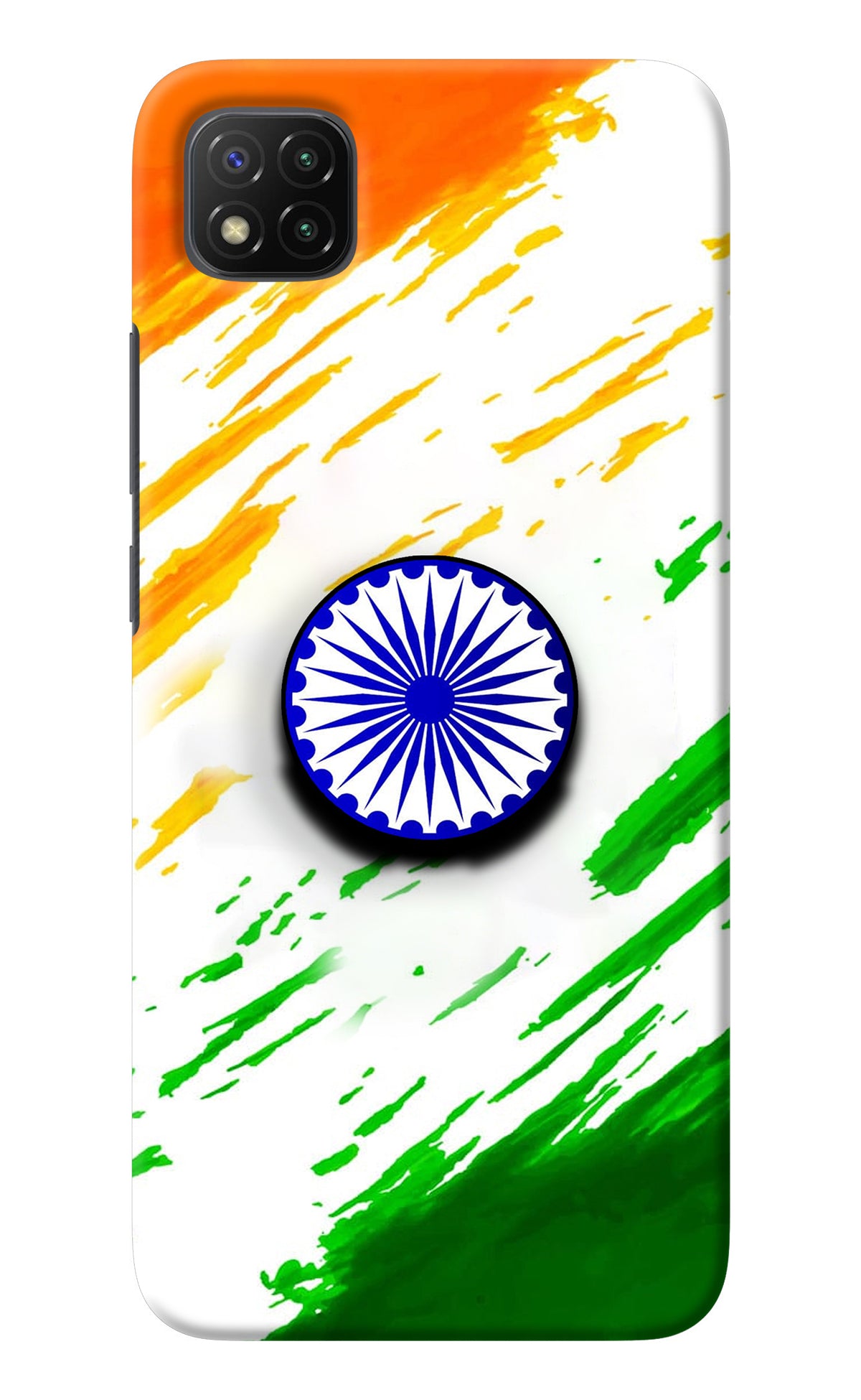 Indian Flag Ashoka Chakra Poco C3 Pop Case