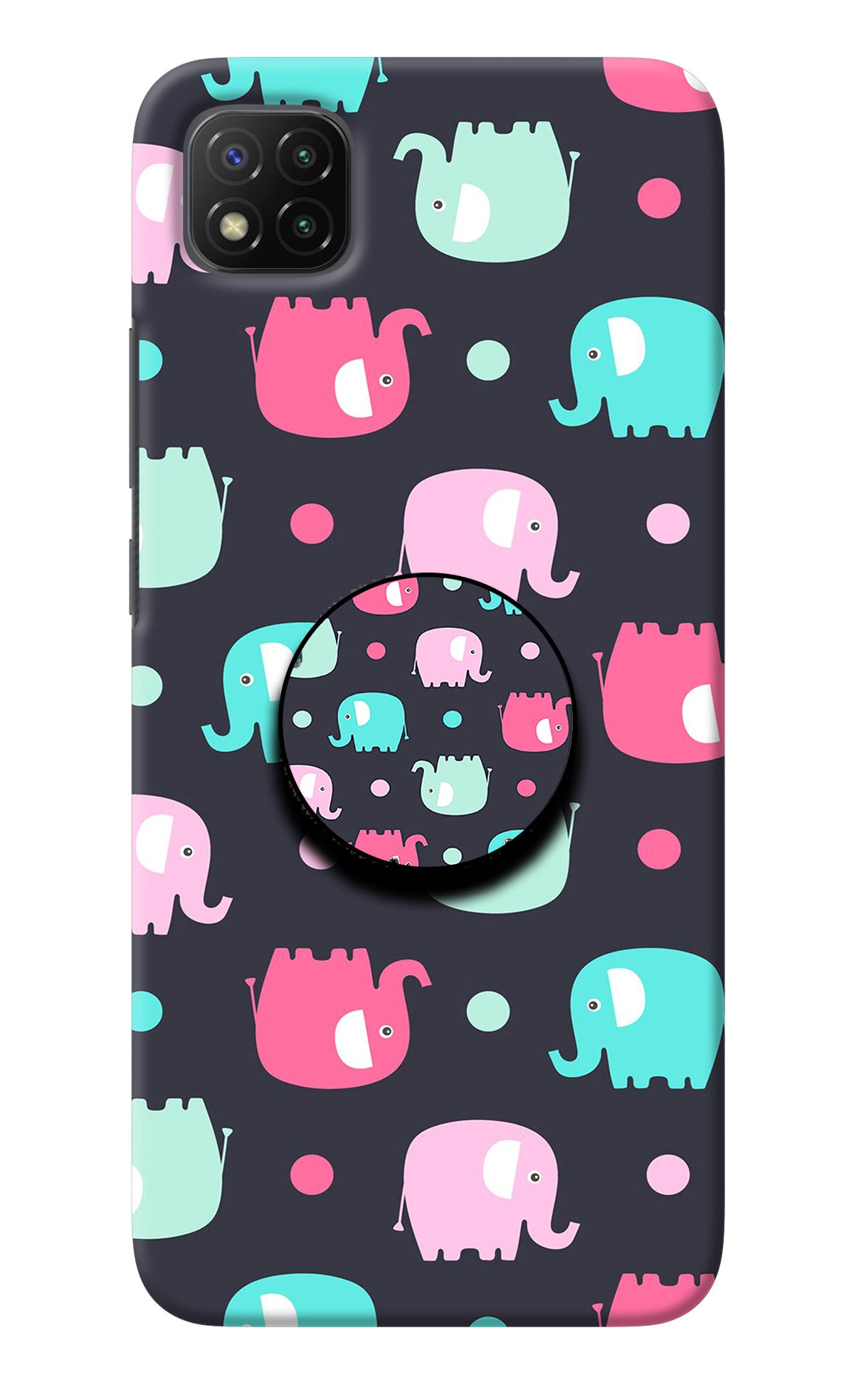 Baby Elephants Poco C3 Pop Case