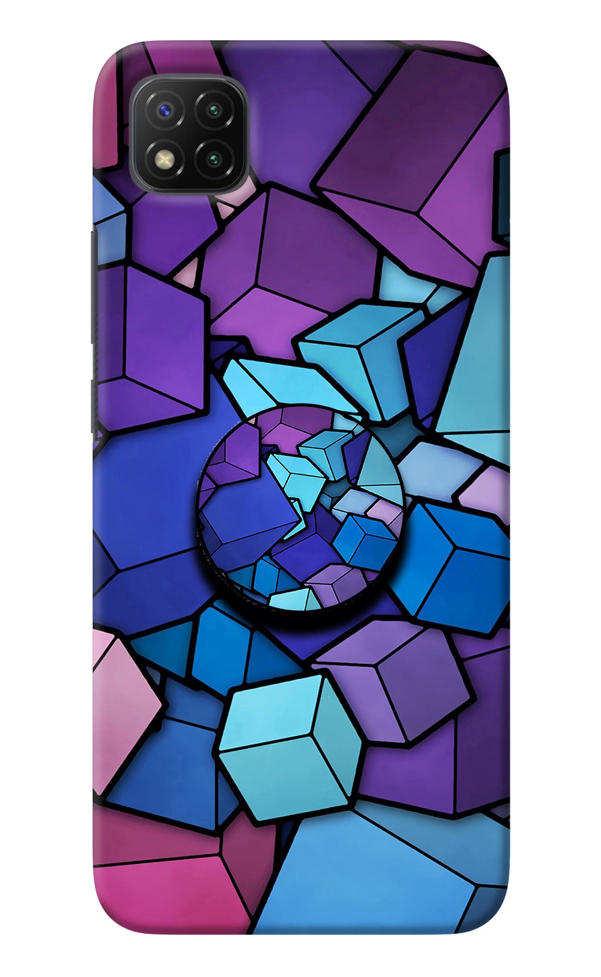 Cubic Abstract Poco C3 Pop Case