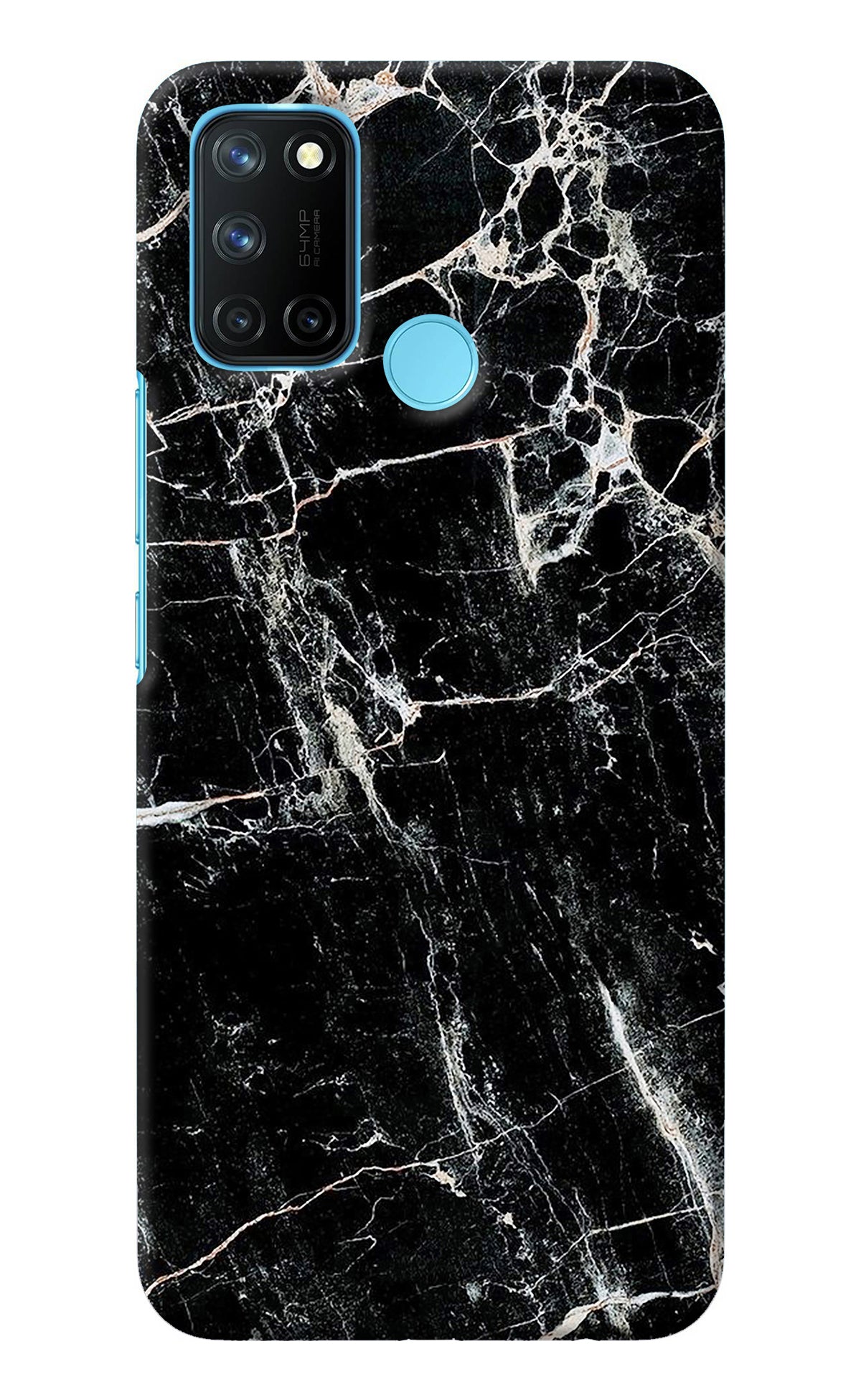 Black Marble Texture Realme C17/Realme 7i Back Cover