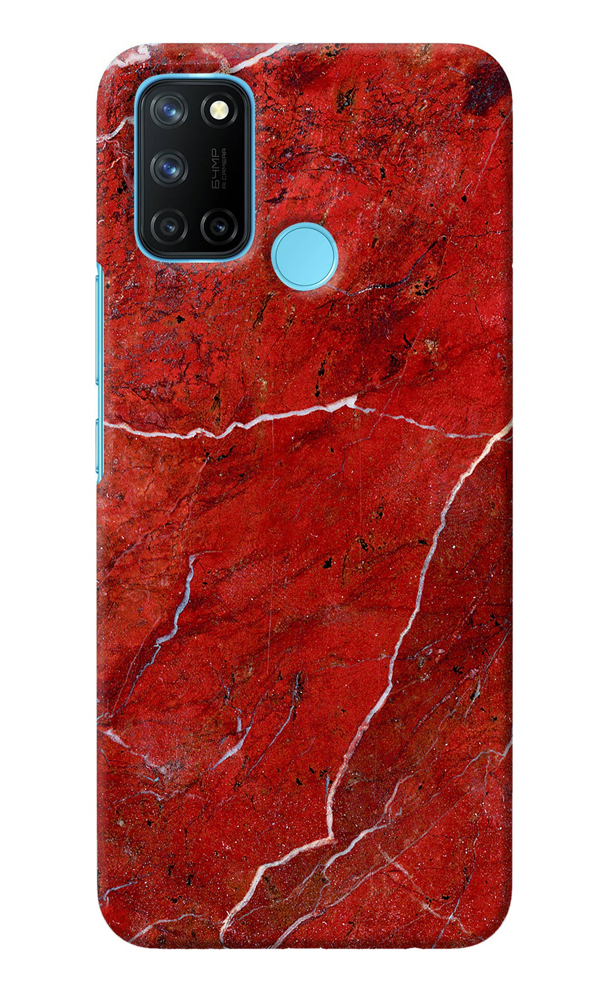 Red Marble Design Realme C17/Realme 7i Back Cover