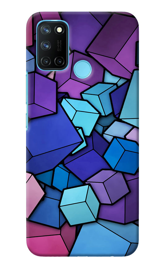 Cubic Abstract Realme C17/Realme 7i Back Cover