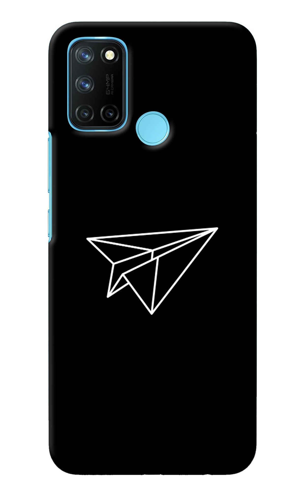 Paper Plane White Realme C17/Realme 7i Back Cover