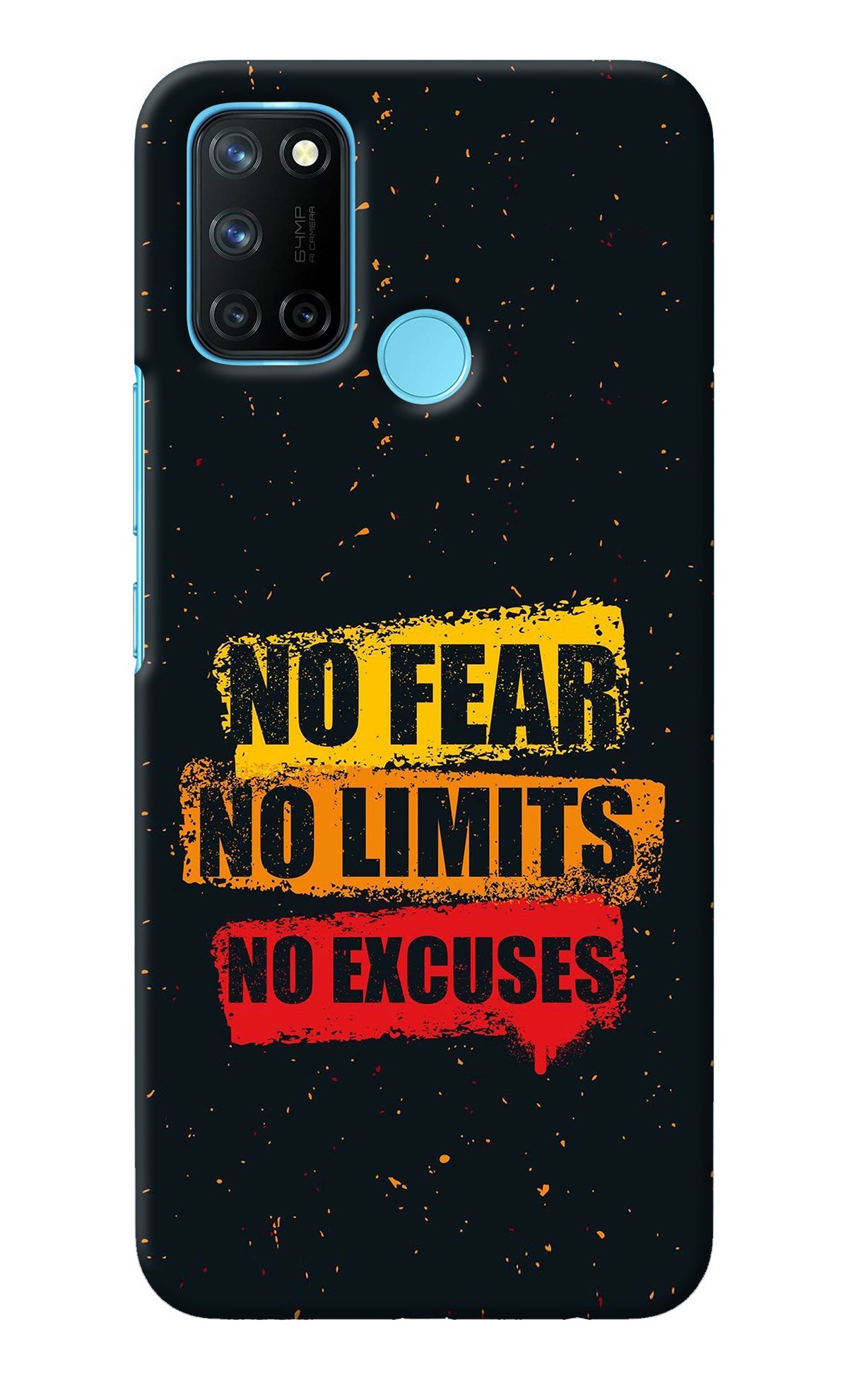 No Fear No Limits No Excuse Realme C17/Realme 7i Back Cover