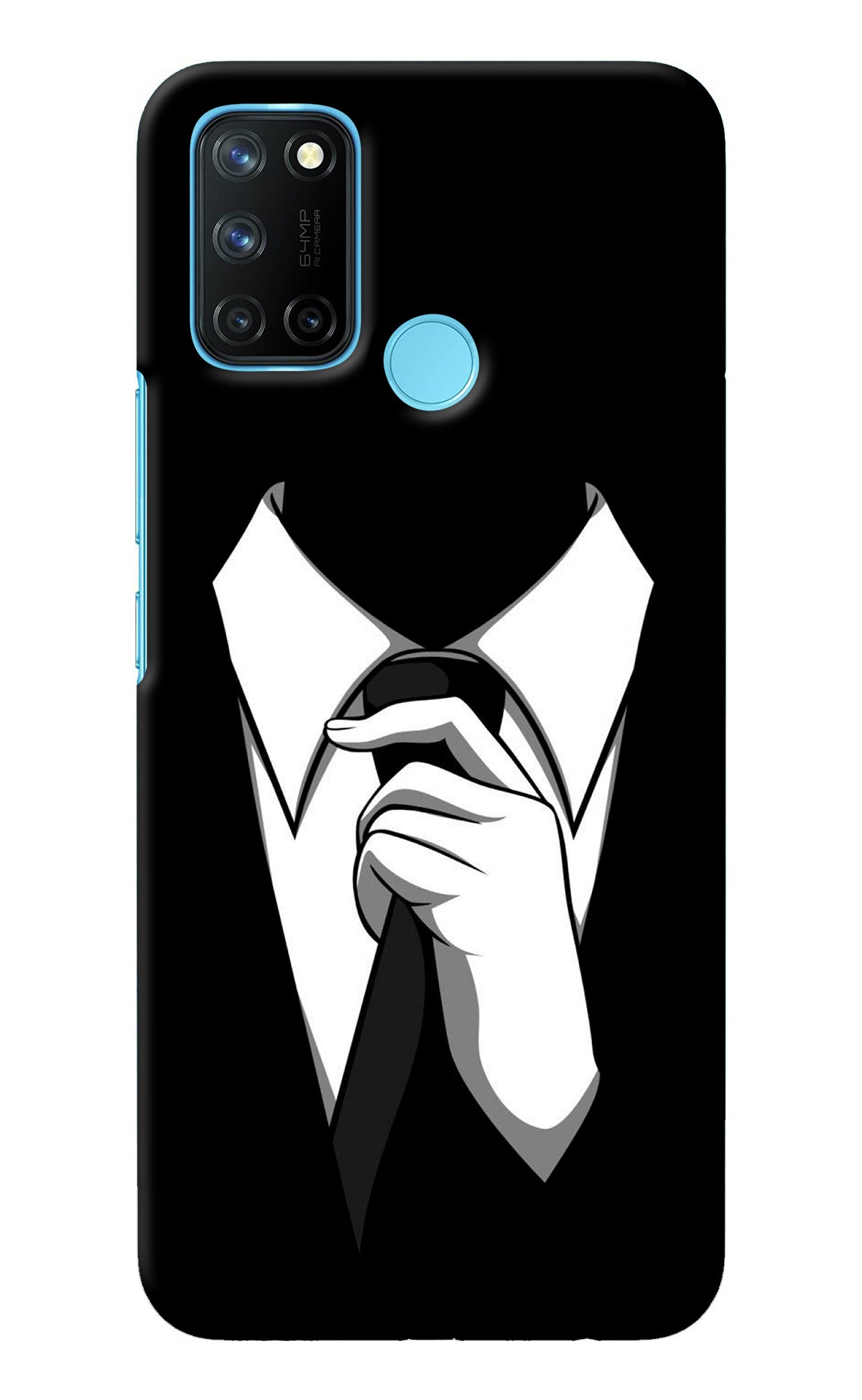 Black Tie Realme C17/Realme 7i Back Cover