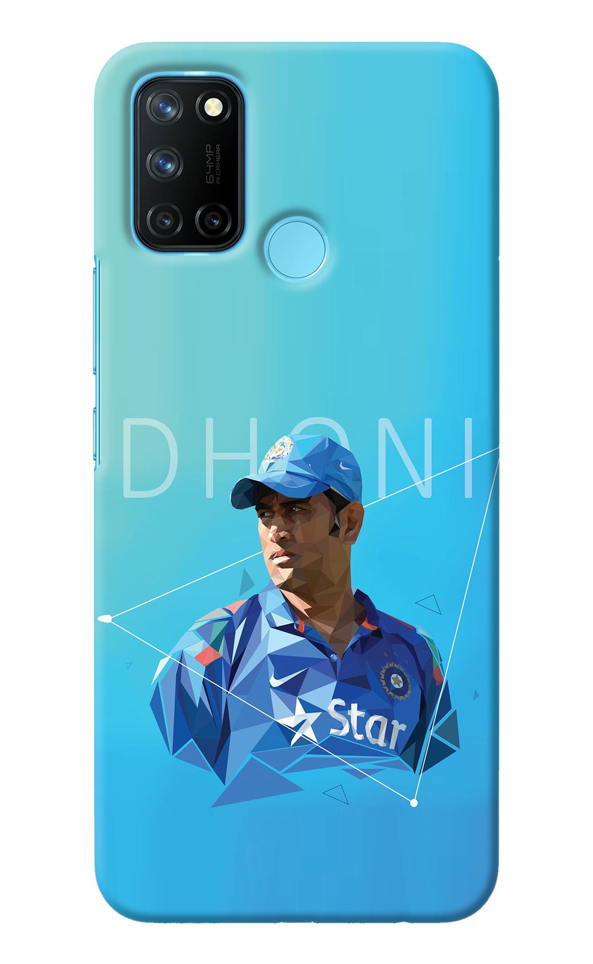 Dhoni Artwork Realme C17/Realme 7i Back Cover