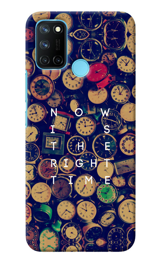 Now is the Right Time Quote Realme C17/Realme 7i Back Cover