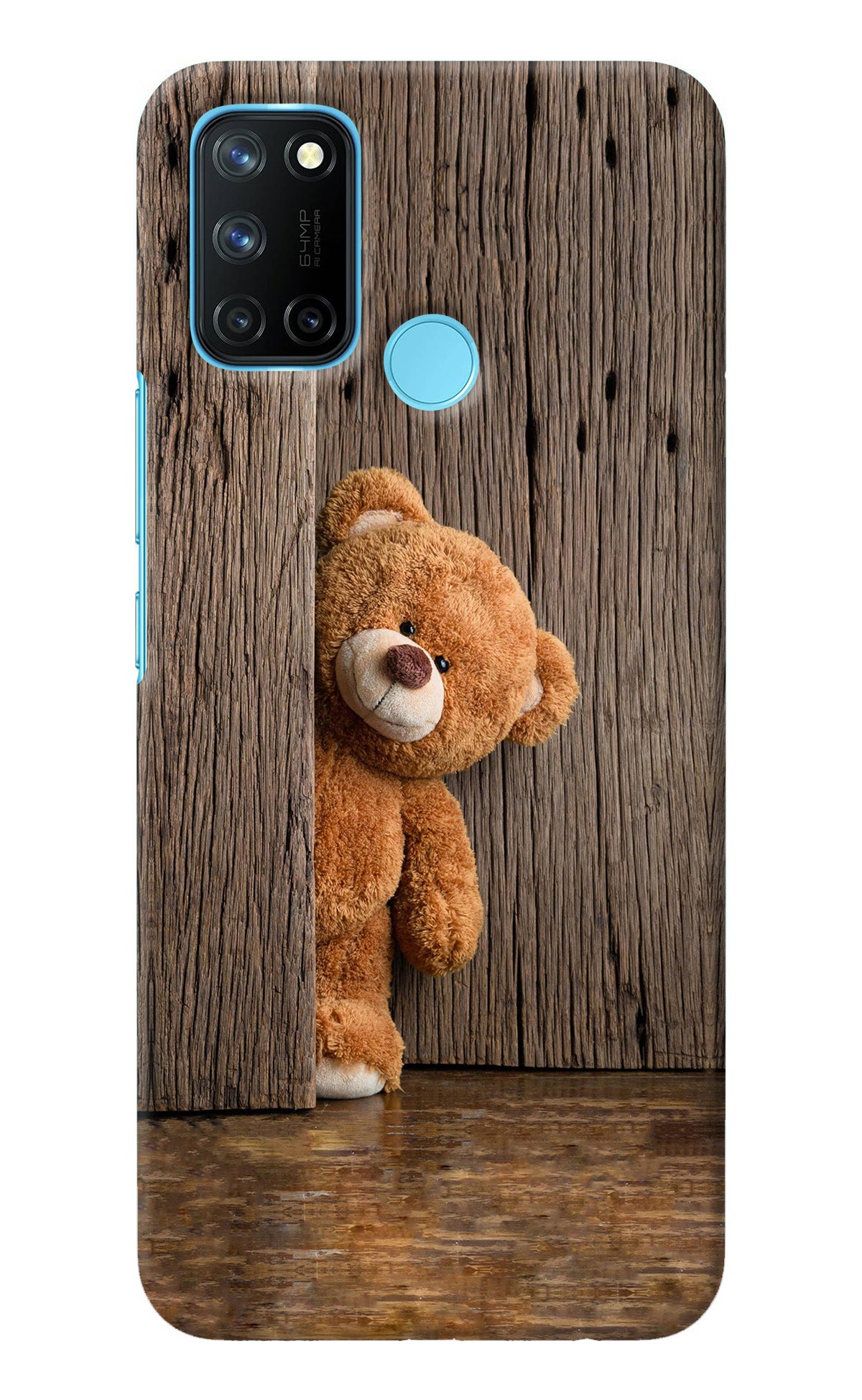 Teddy Wooden Realme C17/Realme 7i Back Cover