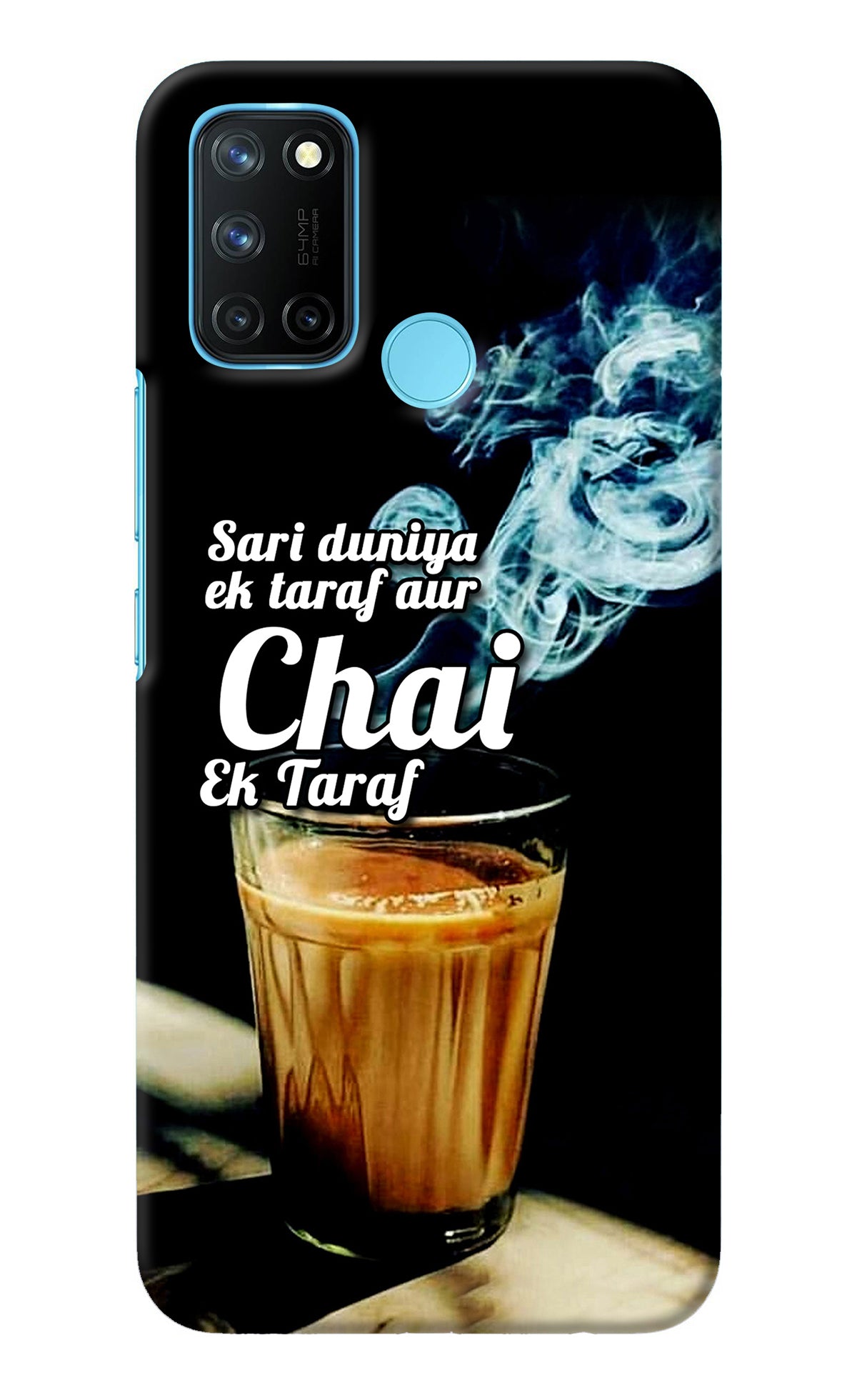 Chai Ek Taraf Quote Realme C17/Realme 7i Back Cover