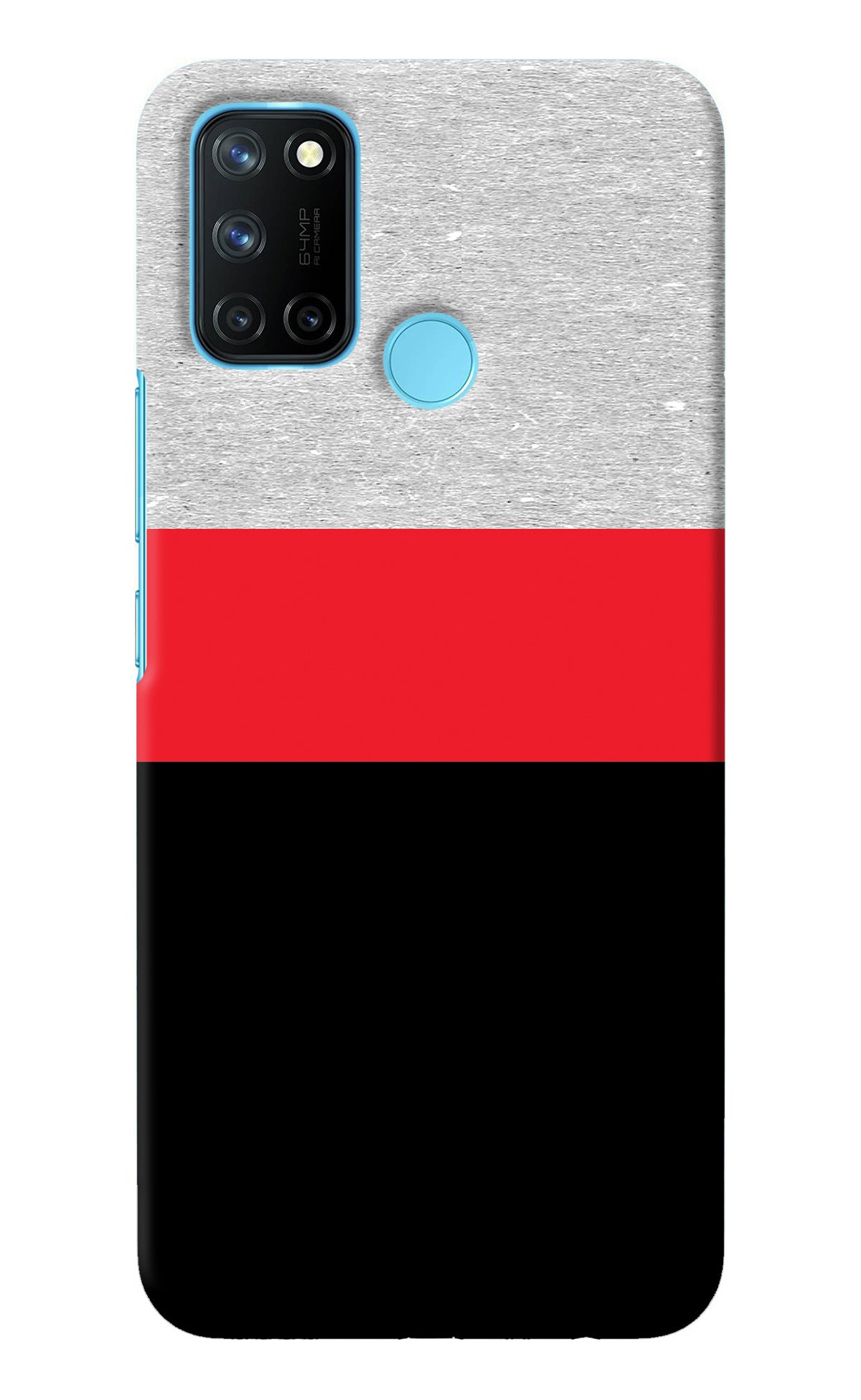 Tri Color Pattern Realme C17/Realme 7i Back Cover