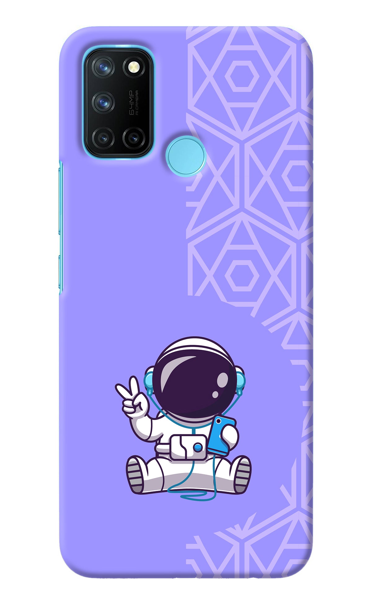 Cute Astronaut Chilling Realme C17/Realme 7i Back Cover