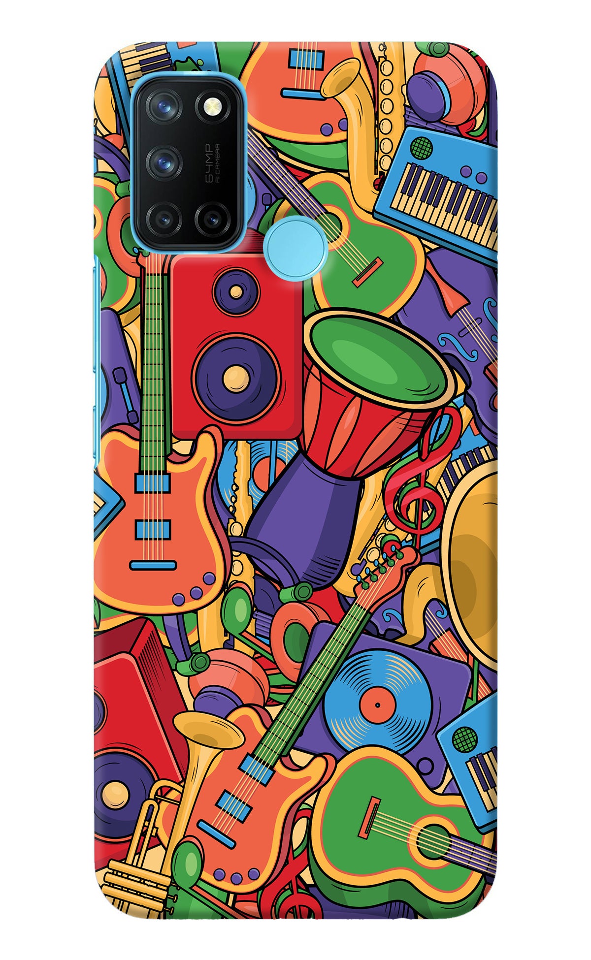 Music Instrument Doodle Realme C17/Realme 7i Back Cover