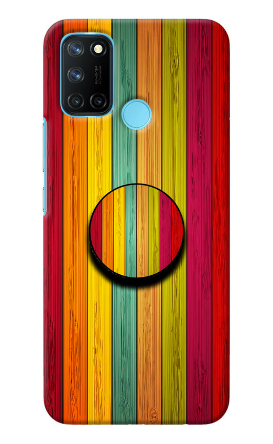 Multicolor Wooden Realme C17/Realme 7i Pop Case