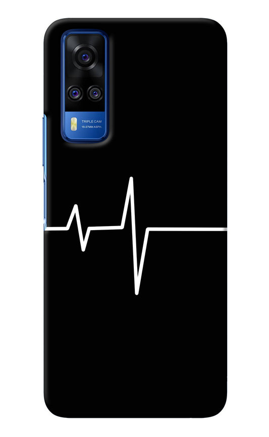 Heart Beats Vivo Y51A/Y51 2020 Back Cover