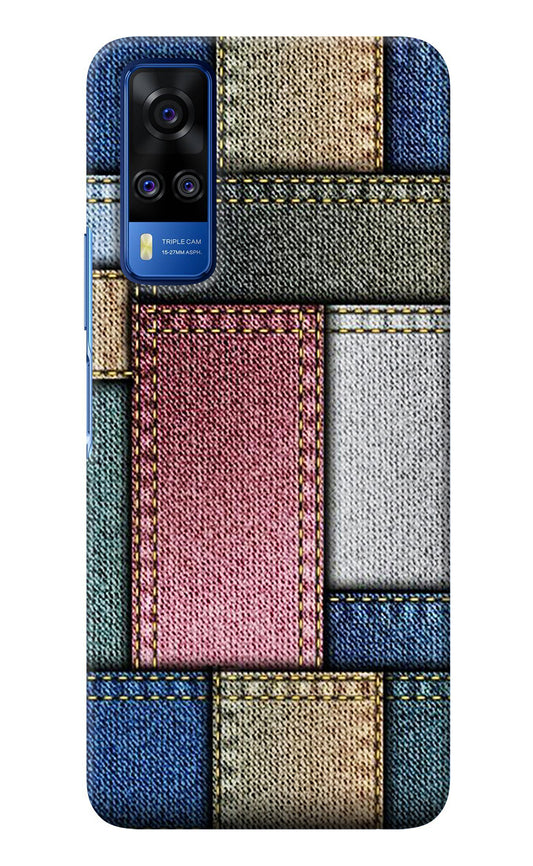 Multicolor Jeans Vivo Y51A/Y51 2020 Back Cover