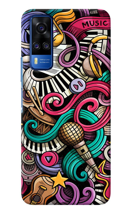 Music Abstract Vivo Y51A/Y51 2020 Back Cover